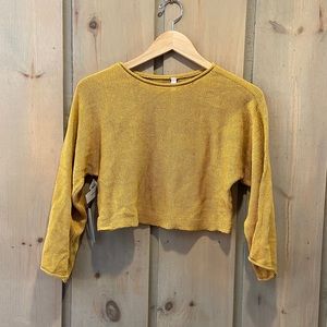Aritzia Babaton Cropped Knit Sweater
